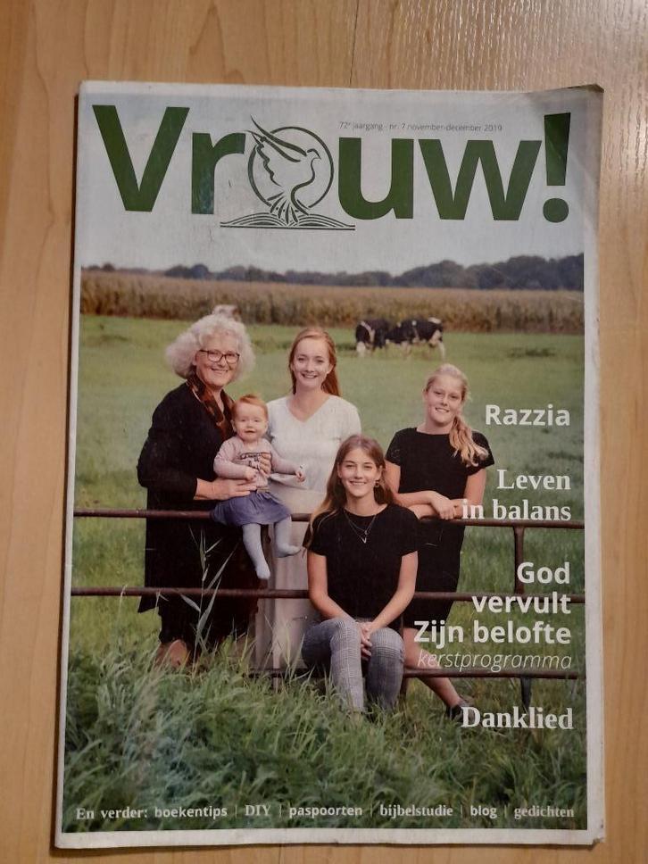 NIEUW Tijdschrift VROUW! 2019 tm 2023 Met diverse Bijbel-, Boeken, Godsdienst en Theologie, Nieuw, Ophalen of Verzenden