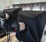 2 flitsers met softbox en standaard, Ophalen, Gebruikt