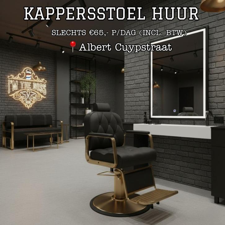 Kappersstoel huur, Diversen, Overige Diversen, Nieuw, Ophalen of Verzenden