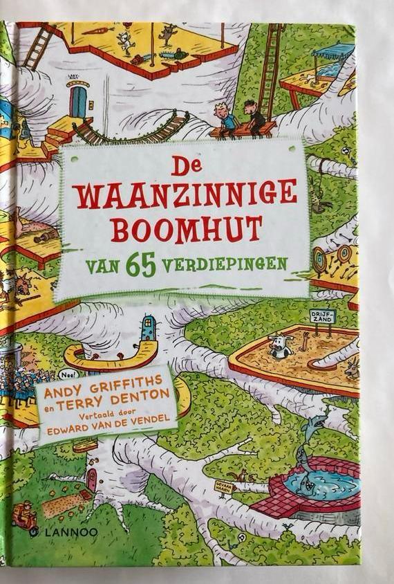 Andy Griffiths - De waanzinnige boomhut van 65 verdiepingen, Boeken, Kinderboeken | Jeugd | onder 10 jaar, Zo goed als nieuw, Fictie algemeen