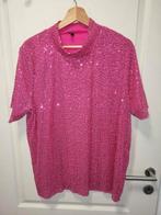 Roze Pailletten Blouse maat is XL, Kleding | Dames, Blouses en Tunieken, Ophalen of Verzenden, Zo goed als nieuw, Maat 42/44 (L)