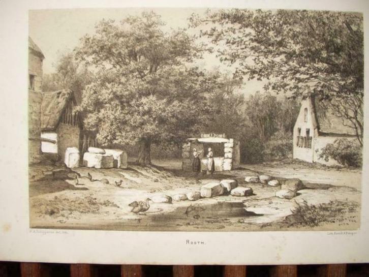 038 / Rooth    Litho 1878, Antiek en Kunst, Kunst | Litho's en Zeefdrukken, Ophalen of Verzenden