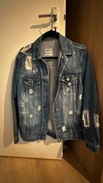Stoere spijkerjas met damaged look, Blauw, Ophalen of Verzenden, Jasje, Maat 36 (S)