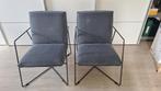 Set van 2 zitstoelen (blauw), Ophalen, Gebruikt, Blauw, Metaal
