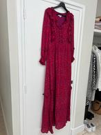 Intropia maxi zijde/viscose jurk., Kleding | Dames, Ophalen of Verzenden, Zo goed als nieuw, Rood, Onder de knie