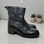 Zusss Laarzen Maat 38 Zwart Leer Enkellaars Blok Hak, Kleding | Dames, Schoenen, Z, Z, Verzenden, Zwart
