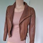 Bruin lederen jasje (leder look), Ophalen of Verzenden, Nieuw, Maat 36 (S), Bruin