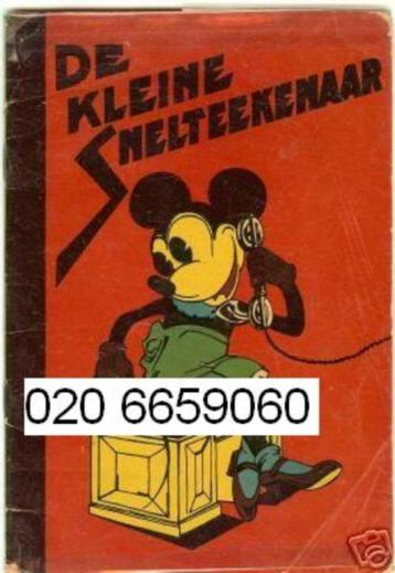 Gezocht oud mickey mouse micky muis de kleine snelteekenaar beschikbaar voor biedingen
