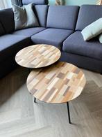 Unieke Salontafels Mozaiek Hout (los en als set), Huis en Inrichting, Tafels | Salontafels, 50 tot 100 cm, Design, Rond, Nieuw