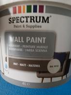 Spectrum Muurverf 4L - RAL 9010, Wit, Nieuw, Ophalen of Verzenden, Verf