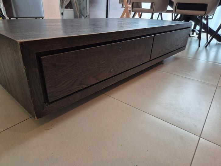 GRATIS AFHALEN eiken houten, Huis en Inrichting, Tafels | Salontafels, Gebruikt, Minder dan 50 cm, 50 tot 100 cm, Rechthoekig