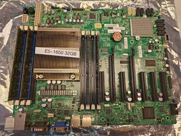 upgrade set Processor E5-1650 3.20 GHz+ Supermicro x9srl-f + beschikbaar voor biedingen