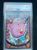 PSA 9 Chansey 2000 Topps Pokemon TV Animation Series 2, Ophalen of Verzenden, Zo goed als nieuw, Losse kaart