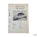 Kluwer | Opel Kapitan 2.5 Liter | 1954-1955 | NL, Ophalen of Verzenden