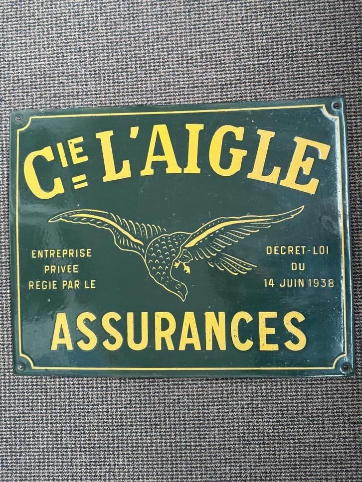 Emaille reclamebord 50-er jaren topkwaliteit, Antiek en Kunst, Antiek | Emaille, Ophalen of Verzenden