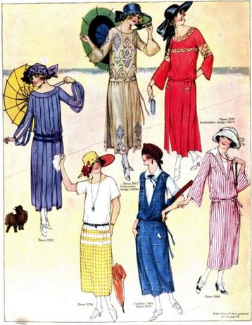 Zomermode - Delineator - juli 1922 - prent B beschikbaar voor biedingen