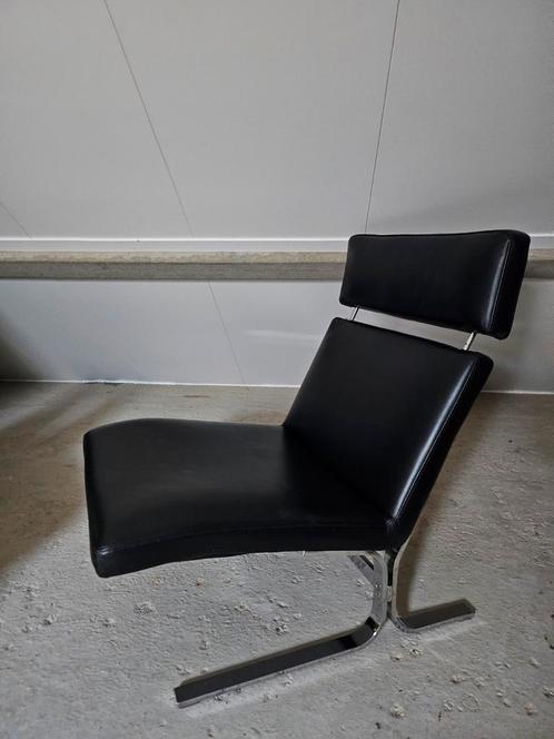 Italiaanse design stoel, Huis en Inrichting, Fauteuils, Zo goed als nieuw, Leer, Ophalen