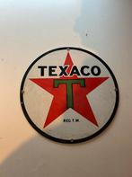 Vintage Texaco Emaille Reclamebord, Ophalen of Verzenden