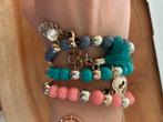 3 ZARA boho ibiza stijl armbanden blauw groen roos, Sieraden, Tassen en Uiterlijk, Armbanden, Ophalen of Verzenden, Nieuw, Blauw
