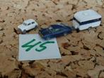 N-Spoor: set 45: Wiking, pkw met caravan en bijwagen, Mini., Hobby en Vrije tijd, Modeltreinen | N-Spoor, Overige merken, Gelijkstroom of Wisselstroom