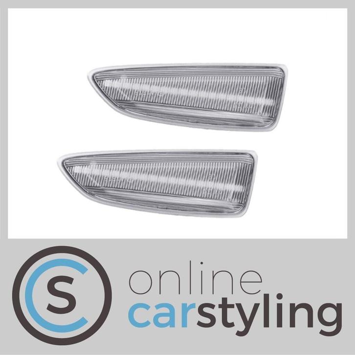 Dynamische LED zijknipperlichten Opel Astra J WIT / ZWART, Auto-onderdelen, Verlichting, Opel, Nieuw, Ophalen of Verzenden