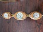 Eiken weerstation, thermometer en hygrometer, Ophalen, Zo goed als nieuw