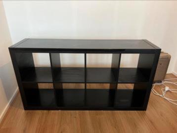 2x Kallax 8 vaks open kast vakkenkast 4x2 zwart Ikea beschikbaar voor biedingen