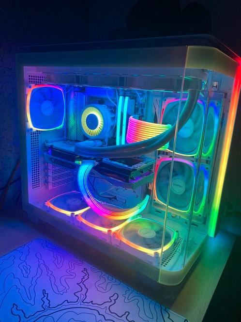 Witte Gaming pc, Computers en Software, Desktop Pc's, Zo goed als nieuw, 4 Ghz of meer, SSD, Gaming, Ophalen