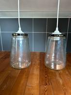 Hanglamp van Kesbeke augurkenpotten, Huis en Inrichting, Ophalen, Gebruikt, Glas, 50 tot 75 cm