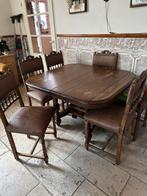 Vintage eethoek met 6 stoelen, Antiek en Kunst, Ophalen