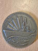 Bronzen Penning "Slag in de Javazee 1942-1952" van Zegveld, Postzegels en Munten, Ophalen of Verzenden, Brons, Nederland