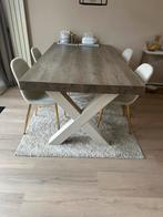 Eettafel set met stoelen, Huis en Inrichting, Tafels | Eettafels, Ophalen of Verzenden, Zo goed als nieuw, Rechthoekig, 50 tot 100 cm