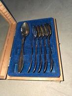 Zes Vintage Gero Lepeltjes in Houten Doos, Ophalen of Verzenden