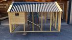 Kippenhok met ren nieuw LxBxH 285x150x185cm, Dieren en Toebehoren, Pluimvee | Toebehoren, Ophalen