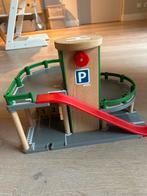 BRIO Houten Garage met Helikopterplatform, Kinderen en Baby's, Ophalen of Verzenden, Zo goed als nieuw, Jongen of Meisje