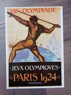 Affiche 1924 Parijs Olympische Spelen uit 1972, Ophalen of Verzenden, Zo goed als nieuw