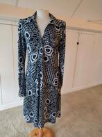 Helena hart jurk zwart wit L travelstof zgan, Zwart, Maat 42/44 (L), Zo goed als nieuw, Knielengte