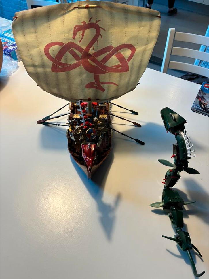 Lego 7018 - Vikingschip, Kinderen en Baby's, Speelgoed | Duplo en Lego, Zo goed als nieuw, Lego, Complete set, Ophalen of Verzenden