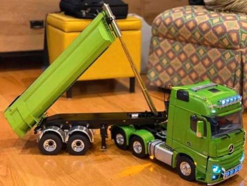 Halfpipe hydraulische kieptrailer Lesu RC 1/14, Hobby en Vrije tijd, Modelbouw | Radiografisch | Auto's, Nieuw, Auto onroad, Overige typen