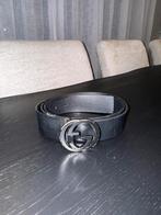 Heren Gucci Riem Zwart 110cm, Gucci, Riem of Ceintuur, Gedragen, Echt leder