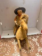 Antiek paard met Cowboy van  Roulet & Descamps, Ophalen of Verzenden