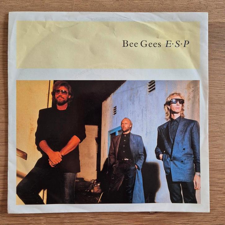 BEE GEES - E.S.P / Overnight single, Cd's en Dvd's, Vinyl Singles, Gebruikt, Pop, Ophalen of Verzenden