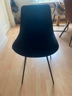 2 zwarte stoffen kuipstoelen, Huis en Inrichting, Stoelen, Ophalen, Twee, Zwart, Zo goed als nieuw