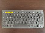 Logitech K380 bluetooth toetsenbord voor 3 devices, Ophalen, Multimediatoetsen, Zo goed als nieuw, Draadloos