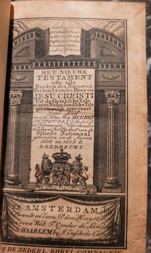 Bijbel, meer dan 200 jaar oud; Zierikzee 1818., Antiek en Kunst, Curiosa en Brocante, Ophalen of Verzenden