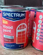 Spectrum wood paint, Doe-het-zelf en Verbouw, Verf, Beits en Lak, Minder dan 5 liter, Ophalen of Verzenden, Zo goed als nieuw