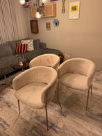 Kuipstoeltjes fleece met roze gouden poten, Antiek en Kunst, Ophalen