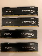 HyperX Fury DDR4 4x4GB RAM Geheugen, Computers en Software, RAM geheugen, Gebruikt, DDR4, 8 GB, Ophalen of Verzenden