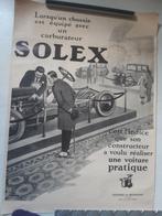 Solex auto's poster Echt oud, Verzamelen, Ophalen of Verzenden, A1 t/m A3, Reclame, Rechthoekig Staand
