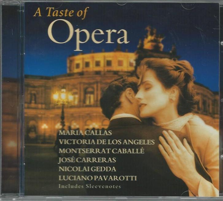 A taste of opera oa.Callas,Gedda,Dimitrova,Caballé = 1,99, Cd's en Dvd's, Cd's | Klassiek, Zo goed als nieuw, Ophalen of Verzenden